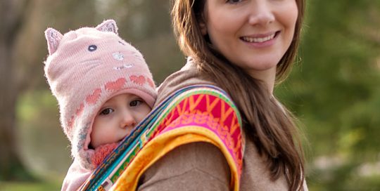 Trageberatung mit Tragehilfe